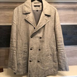 John Varvatos peacoat medium 50 linen